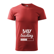 ZSONA DEKOR Póló Baby loading mintával - Terrakotta L méretben v1 egyedi ajándék