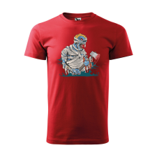 ZSONA DEKOR Póló Baltás zombi mintával - Piros XXL méretben egyedi ajándék