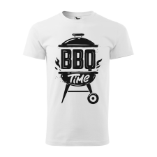 ZSONA DEKOR Póló BBQ time mintával - Fehér XXXL méretben egyedi ajándék