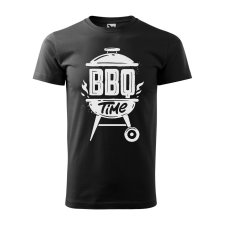 ZSONA DEKOR Póló BBQ time mintával - Fekete XL méretben v1 egyedi ajándék