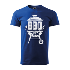 ZSONA DEKOR Póló BBQ time mintával - Kék L méretben v1 egyedi ajándék