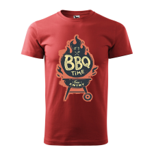 ZSONA DEKOR Póló BBQ time mintával - Terrakotta XXXL méretben egyedi ajándék