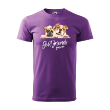 ZSONA DEKOR Póló Best friend mintával - Lila M méretben egyedi ajándék