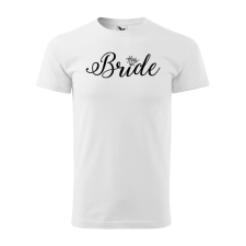 ZSONA DEKOR Póló Bride mintával - Fehér S méretben egyedi ajándék