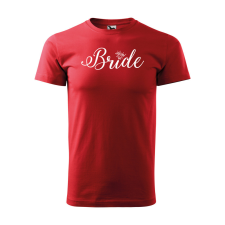 ZSONA DEKOR Póló Bride mintával - Piros XXXL méretben egyedi ajándék