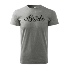ZSONA DEKOR Póló Bride mintával - Szürke L méretben egyedi ajándék
