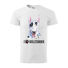 ZSONA DEKOR Póló Bullterrier mintával - Fehér XL méretben egyedi ajándék