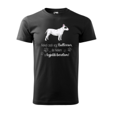 ZSONA DEKOR Póló Bullterrier mintával - Fekete M méretben egyedi ajándék