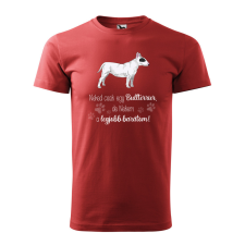 ZSONA DEKOR Póló Bullterrier mintával - Terrakotta M méretben v1 egyedi ajándék