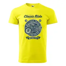 ZSONA DEKOR Póló Classic Ride mintával - Sárga S méretben egyedi ajándék