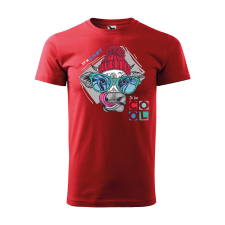 ZSONA DEKOR Póló Cool cow mintával - Piros S méretben ajándéktárgy