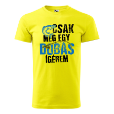 ZSONA DEKOR Póló Csak még egy dobás mintával - Sárga XL méretben egyedi ajándék