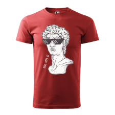 ZSONA DEKOR Póló Dávid mintával - Terrakotta XXXL méretben egyedi ajándék