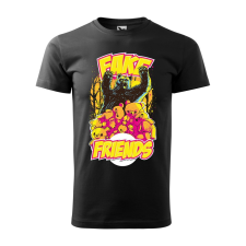 ZSONA DEKOR Póló Fake friends mintával - Fekete L méretben egyedi ajándék