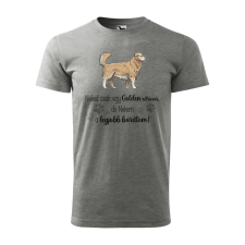 ZSONA DEKOR Póló Golden retriver mintával - Szürke XXXL méretben egyedi ajándék