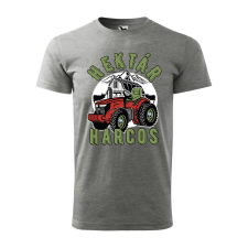 ZSONA DEKOR Póló Hektár harcos mintával - Szürke XXXL méretben egyedi ajándék