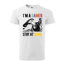 ZSONA DEKOR Póló I am a gamer mintával - Fehér XL méretben egyedi ajándék