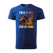 ZSONA DEKOR Póló I am a gamer mintával - Kék L méretben egyedi ajándék