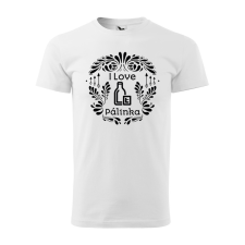 ZSONA DEKOR Póló I love pálinka mintával - Fehér S méretben egyedi ajándék