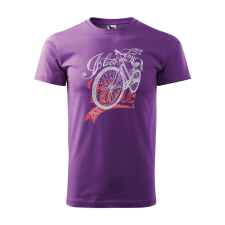 ZSONA DEKOR Póló I love to my bike mintával - Lila S méretben egyedi ajándék