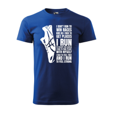 ZSONA DEKOR Póló I run mintával - Kék S méretben egyedi ajándék