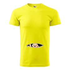 ZSONA DEKOR Póló Kukucskáló kisbaba mintával - Sárga XXL méretben egyedi ajándék