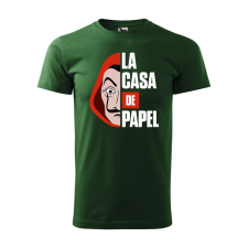 ZSONA DEKOR Póló La casa de papel mintával - Zöld XL méretben egyedi ajándék