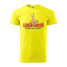 ZSONA DEKOR Póló Legénybúcsú az utolsó nap szabadon mintával - Sárga M méretben egyedi ajándék