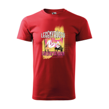 ZSONA DEKOR Póló Legénybúcsú folyamatban mintával - Piros S méretben egyedi ajándék