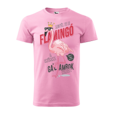 ZSONA DEKOR Póló Legyél te is flamingó mintával - Rózsaszín XXXL méretben egyedi ajándék