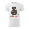 ZSONA DEKOR Póló Merry Cat mintával - Fehér M méretben