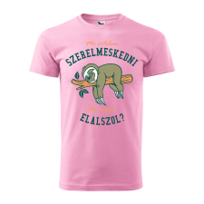 ZSONA DEKOR Póló Mi értelme szerelmeskedni mintával - Rózsaszín S méretben ajándéktárgy