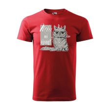 ZSONA DEKOR Póló Miu mi újság mintával - Piros L méretben egyedi ajándék