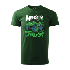 ZSONA DEKOR Póló Monster truck mintával - Zöld XXXL méretben egyedi ajándék