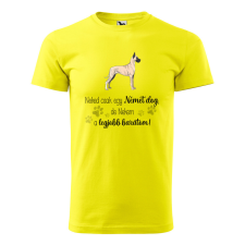 ZSONA DEKOR Póló Német dog mintával - Sárga S méretben egyedi ajándék