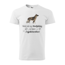ZSONA DEKOR Póló Németjuhász mintával - Fehér XL méretben v1 egyedi ajándék