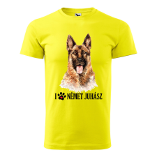 ZSONA DEKOR Póló Németjuhász mintával - Sárga XXXL méretben v2 egyedi ajándék