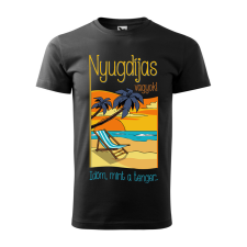 ZSONA DEKOR Póló Nyugdíjas vagyok mintával - Fekete S méretben egyedi ajándék