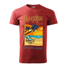 ZSONA DEKOR Póló Nyugdíjas vagyok mintával - Terrakotta S méretben egyedi ajándék