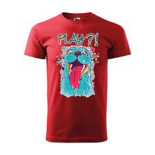 ZSONA DEKOR Póló Play mintával - Piros S méretben egyedi ajándék