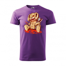 ZSONA DEKOR Póló Plüss nyuszi mintával - Lila XL méretben egyedi ajándék