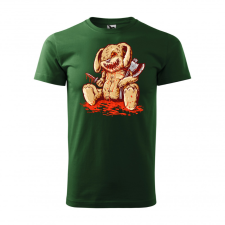 ZSONA DEKOR Póló Plüss nyuszi mintával - Zöld XXL méretben egyedi ajándék