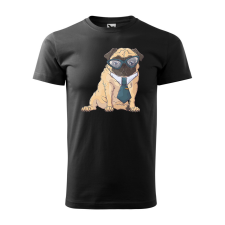 ZSONA DEKOR Póló Pug Dog mintával - Fekete XXXL méretben egyedi ajándék