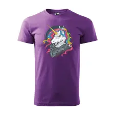 ZSONA DEKOR Póló Punk unicorn mintával - Lila S méretben egyedi ajándék
