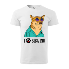 ZSONA DEKOR Póló Siba Inu mintával - Fehér XXXL méretben egyedi ajándék