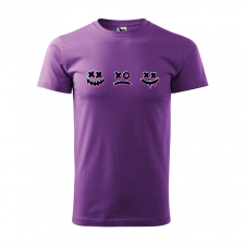 ZSONA DEKOR Póló Smile mintával - Lila XL méretben egyedi ajándék
