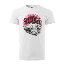 ZSONA DEKOR Póló Speed is what i need mintával - Fehér XXXL méretben egyedi ajándék