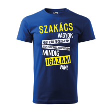 ZSONA DEKOR Póló Szakács vagyok mintával - Kék XXL méretben egyedi ajándék