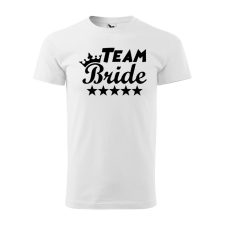 ZSONA DEKOR Póló Team bride mintával - Fehér L méretben v4 egyedi ajándék