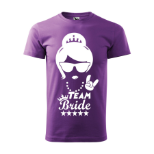 ZSONA DEKOR Póló Team bride mintával - Lila XXL méretben v3 egyedi ajándék
